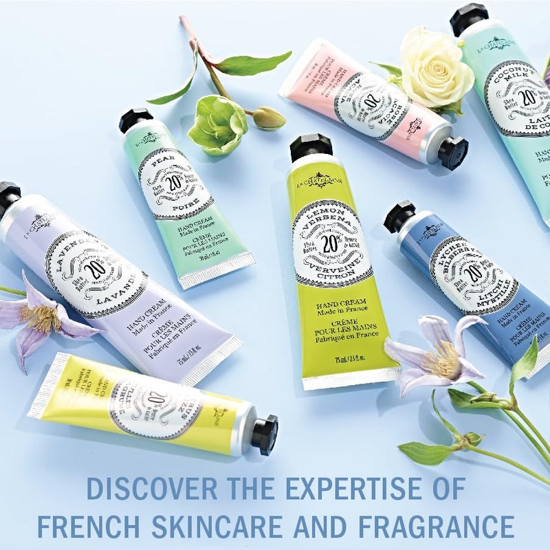 La Chatelaine Hand Cream Gift Set for Women, Mom, Sister, Travel Size, Natural Hand Cream Made in France with 20% Organic Shea Butter (Citrus Fizz, White Grapefruit, & Lavender) 3 x 1 fl. oz - Image 5